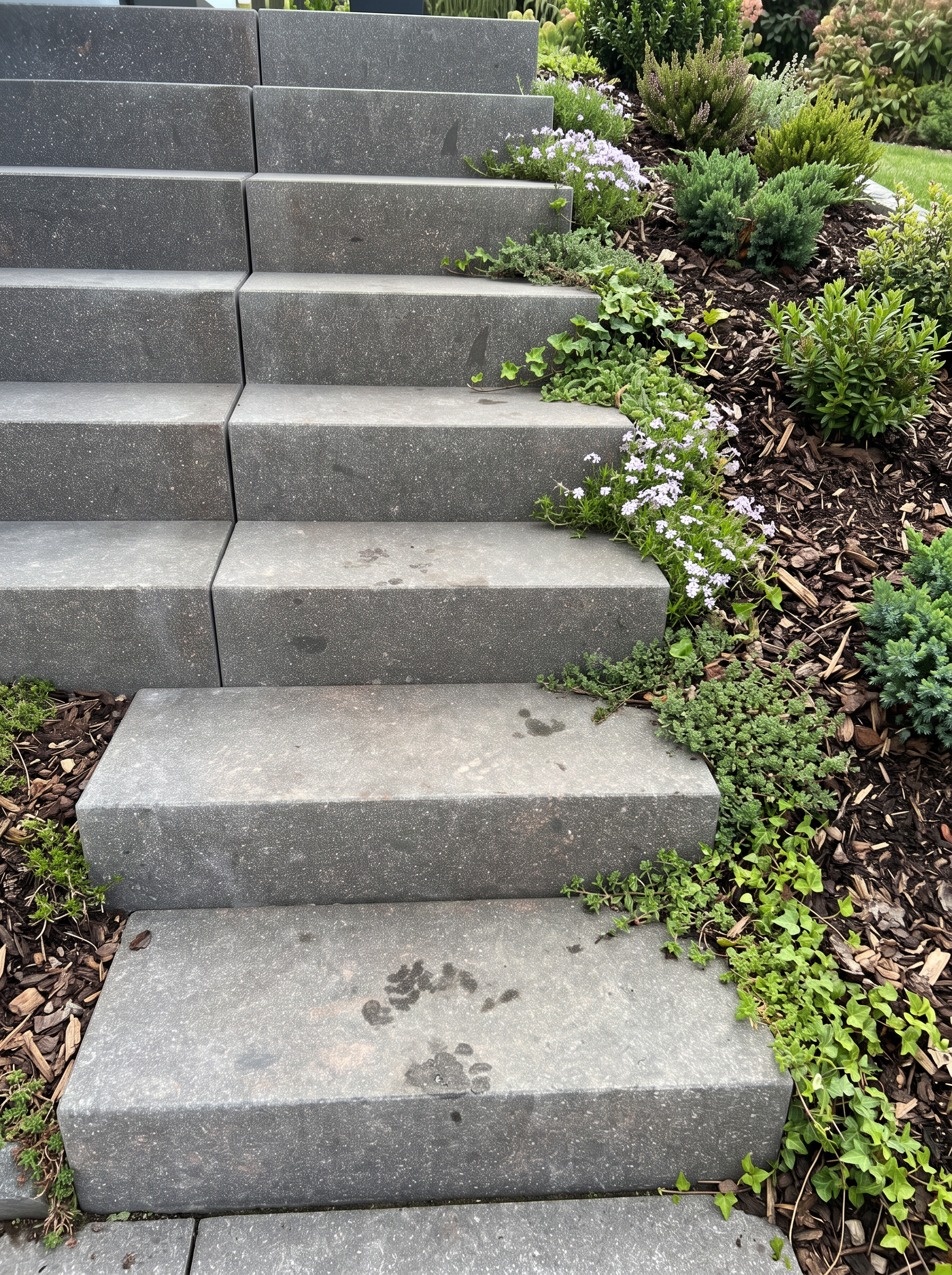 Porphyry tread detail